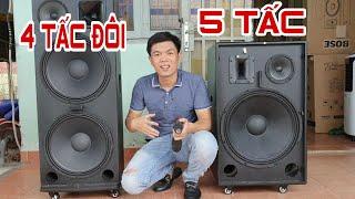 Chọn loa kéo 2 bass hay loa kéo 5 tấc ?