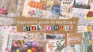 How to start a junk journal in 2025   ⭐️ Tips, supplies & page ideas