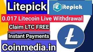 Litepick io | 0.017 LTC Live Withdrawal Proof ||Claim LTC Every Hour | Claim FREE LTC | Litepick io