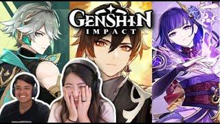 NOOB Girlfriend Reacts to EVERY Genshin Impact Demo (Uncut Version) + Tier List