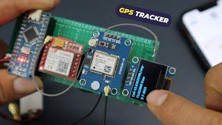 GPS Tracker With OLED Display | SIM800L Module