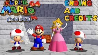 Super Mario 64 Render 96 Ending & Credits