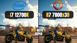 Intel Core i7 12700K (DDR4) vs AMD Ryzen 7 7800X3D - Test In 15 Games