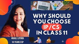 Why should you choose CS or IP as Optional Subject in Class 11? What is the difference bw IP ans CS?