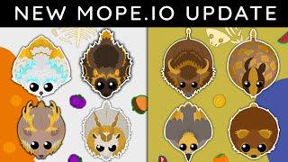 NEW MOPE.IO ARCTIC & DESERT GOLDEN TRIM SKINS UPDATE // GAMEPLAY OF ALL THE NEW SKINS