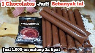 CUMA MODAL SATU BUNGKUS CHOCOLATOS DRINK JADI 15 BUNGKUS | Resep Es Lilin Chocolatos, Jual 1000-an