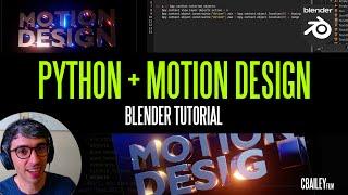 Using Python For Motion Design In Blender | Animation Text Effects