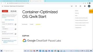 Container-Optimized OS: Qwik Start #quests #googlecloudfacilitator #gcp