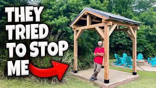 Build A Poor Man's Timber Frame Gazebo From Scratch!