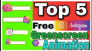 Top 5 free instagram greenscreen animation||KB Editing zone