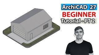 ArchiCAD 27: How to draw a Garage - Beginners workflow - Part 2