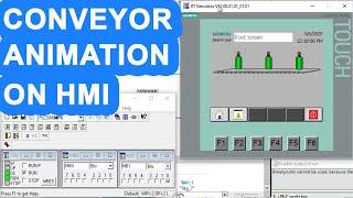 How We Can Make Conveyor Animation on HMI in Siemens TIA Portal.Make Conveyor Animation on HMI.