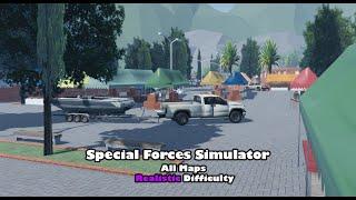 Roblox Special Forces Simulator - All Maps On Realistic Difficulty