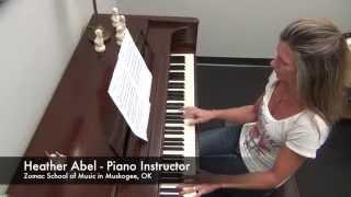 Heather Abel - Piano Instructor @ Zomac School of Music plays "Moon River"