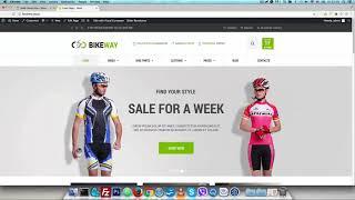 Bikeway WooCommerce Theme and Sample Data Installation