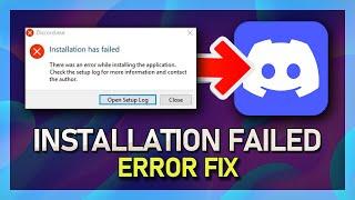Discord - How To Fix "Installation Has Failed" Error - Windows 10
