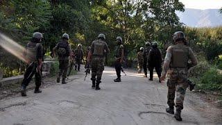 Encounter underway between terrorists and security forces in Basantgarh of Udhampur