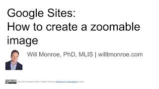 Google Sites:  How to create a zoomable image
