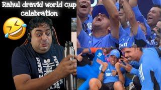 Rahul dravid world cup celebration ,AB Cricinfo On Rahul Dravid Celebration video credit-AB Cricinfo
