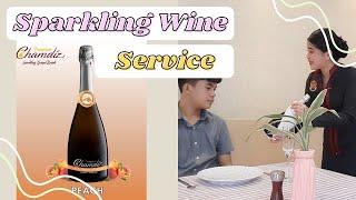 SPARKLING WINE OPENING & SERVICE | F&B SERVICE | LPU-B