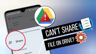 How To Share Files on Google Drive | Solve File Sharing Not Working Issue