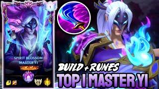 WILD RIFT MASTER YI - TOP 1 MASTER YI GAMEPLAY - MASTER RANKED