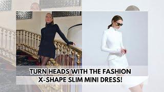 Fashion X-Shape Slim Mini Dress