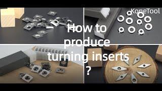 How to produce carbide turning inserts?