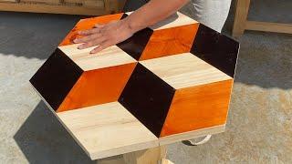 Woodworking Skills // How To Build A Coffee Table Modern 3D Model