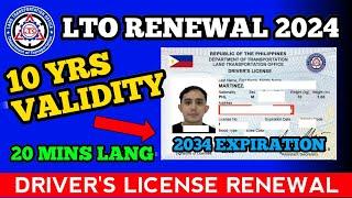 How to get 10 YEARS VALIDITY of Driver's License - LTO Renewal 2024