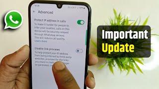 Whatsapp link disable preview new update , whatsapp new update