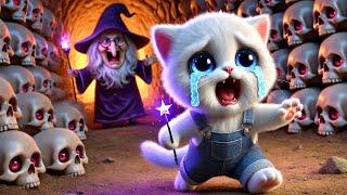 Brave Kitten fights Dark Witch!‍️ #cat #ai #catlover #catvideos #cutecat #aicat