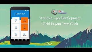 Android Studio Tutorial - Grid Layout Item Click