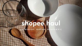 shopee haul peralatan makan aesthetic! piring minimalis, gelas bubble, etc. | mulai 2rb-an