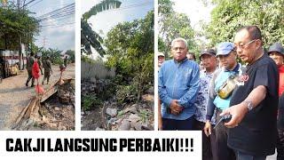 JALAN RUSAK BIKIN JATUH, CAKJI LANGSUNG PERBAIKI!!!