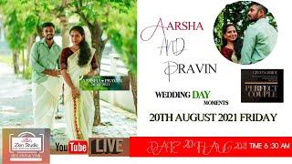 Wedding | Aarsha & Pravin | Live On 20-08-2021 | Binu Zion Studio'