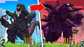 VENOM INFECTOU as KAIJUS de GODZILLA no Minecraft!