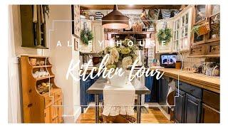 FARMHOUSE KITCHEN TOUR//SUMMER COUNTRY FARMHOUSE DECOR