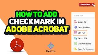 How to add checkmark in adobe acrobat 2024