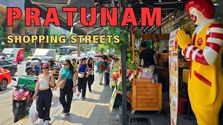 [4K UHD] Walking in Pratunam Area Bangkok | Ratchaprarop Road and Pratunam Shopping Street