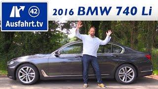 2016 BMW 740Li (G12) - Fahrbericht der Probefahrt, Test, Review Ausfahrt.tv