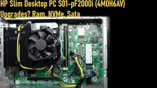 HP Slim Desktop PC S01-pF2000i Inspection and upgrades