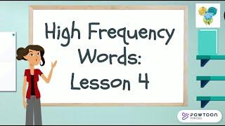 Online Lesson 4: High Frequency Words
