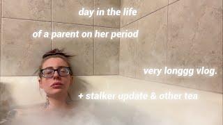 Day In The Life of a parent on her period.. + life updates & other tea.. verrry long vlog