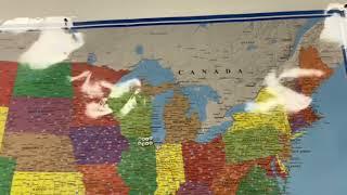 48x78 Huge United States, USA Classic Elite Wall Map Laminated Review