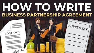 How to Write Business Partnership Agreement - Step by Step