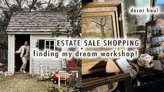 estate sale shopping + my DREAM WORKSHOP!! | XO, MaCenna Vlogs