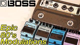 Vintage Boss Modulations Compared: CE-1, CE-2, CE-3, Dimension C & VB-2 Vibrato