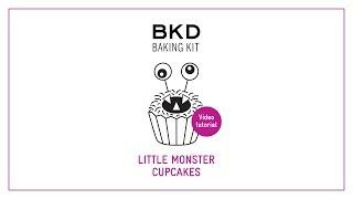 Little Monster Cupcake Baking Kit Tutorial - Kids Baking | BKD