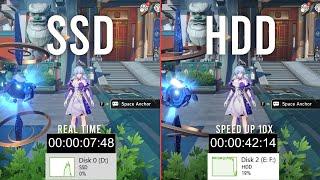 Honkai Star Rail 2.2 SSD vs HDD Loading Time Comparison